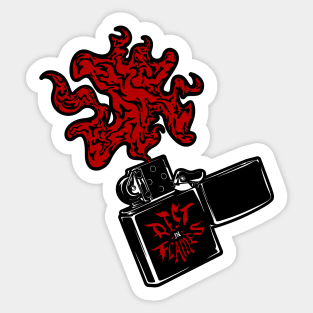 Rest in Flames Sticker